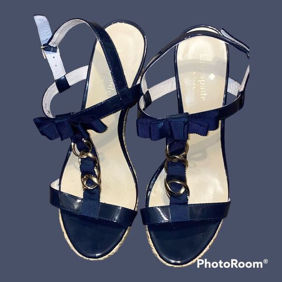 KATE SPADE “BROOK” Espadrille Platform Wedge - Picture 1 of 6